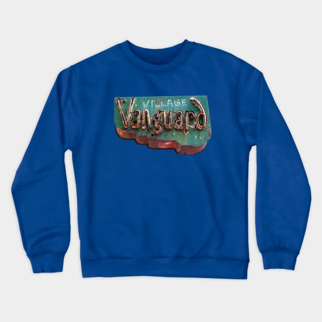 Village Vanguard Signage Crewneck Sweatshirt by SPINADELIC